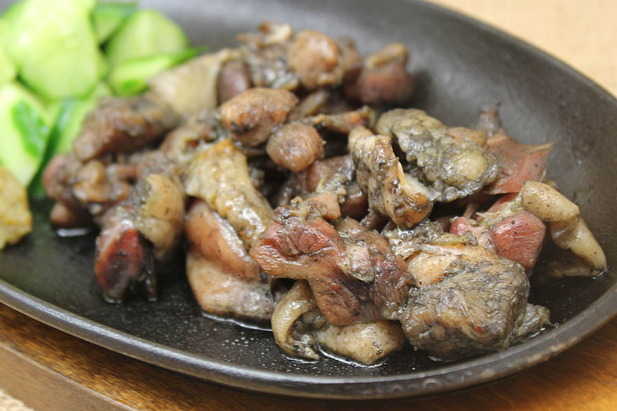 赤鶏炭火焼（盛り付け例）